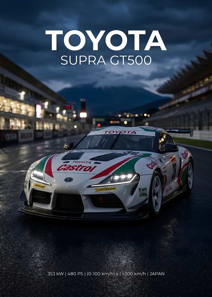 Toyota Supra GT500 Racing Car