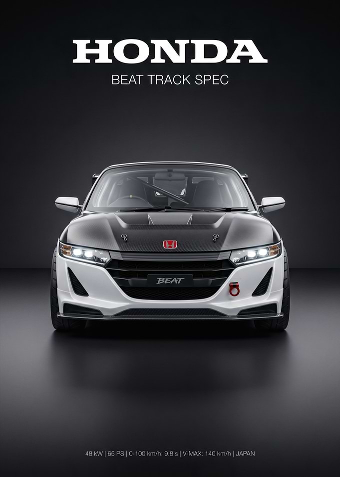 Honda Beat Track Spec Poster