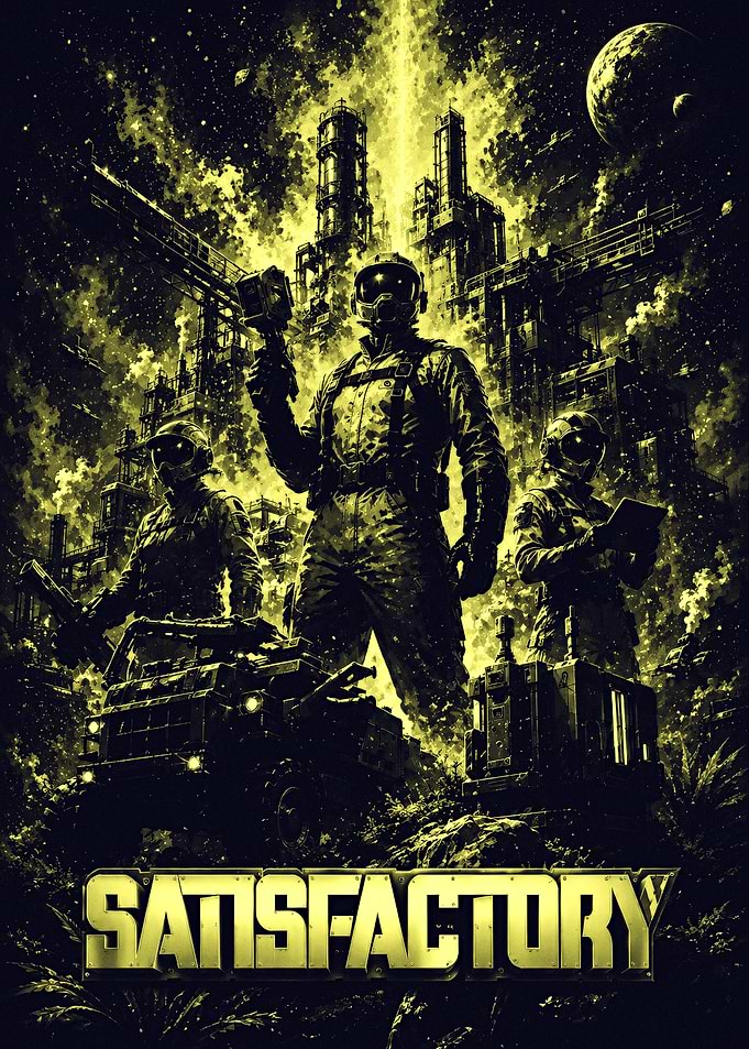 Satisfactory Game Poster Art