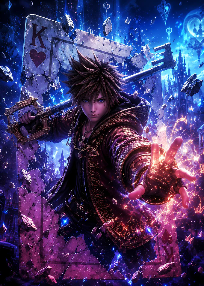 Sora Kingdom Hearts Fantasy Art