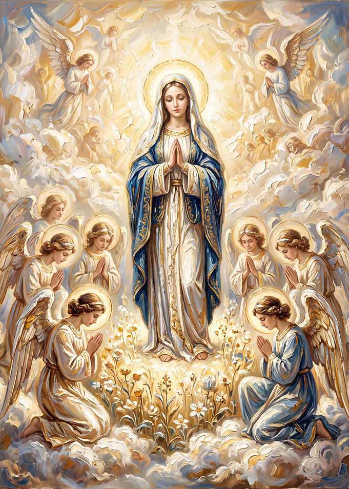 The Virgin Mary Surrounded by Angels