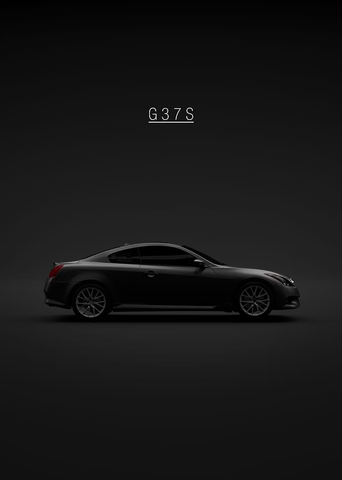 Infiniti G37S Minimalist Car Poster