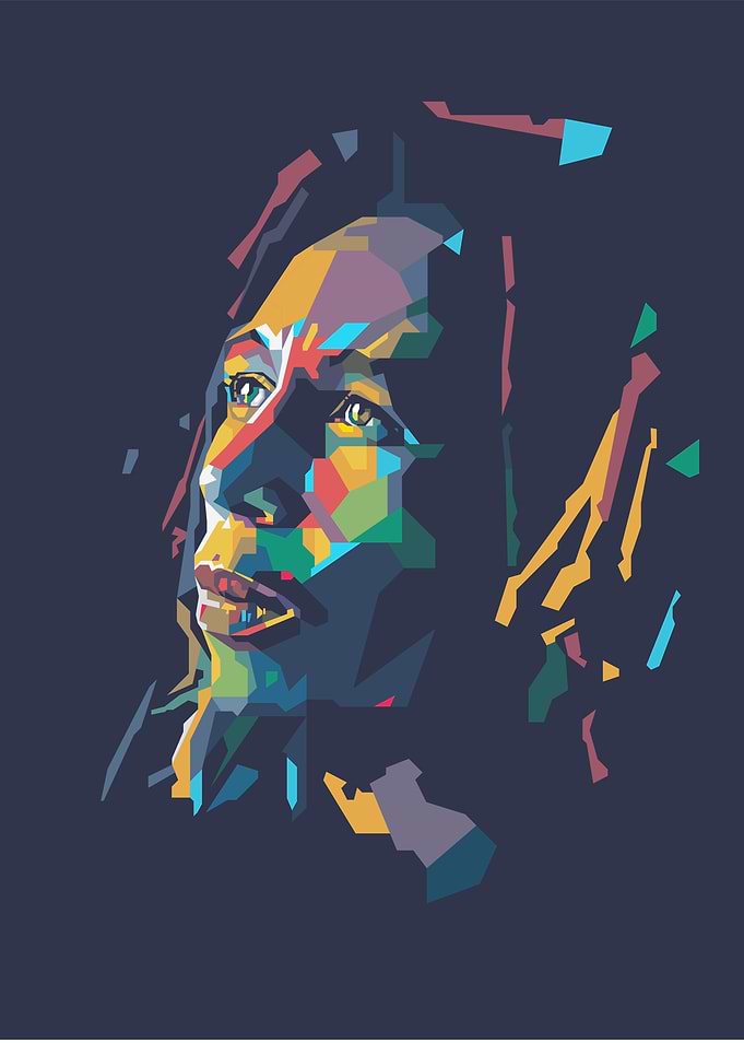 Bob Marley WPAP Pop Art Portrait