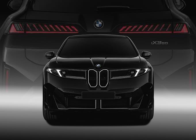 Black BMW iX350