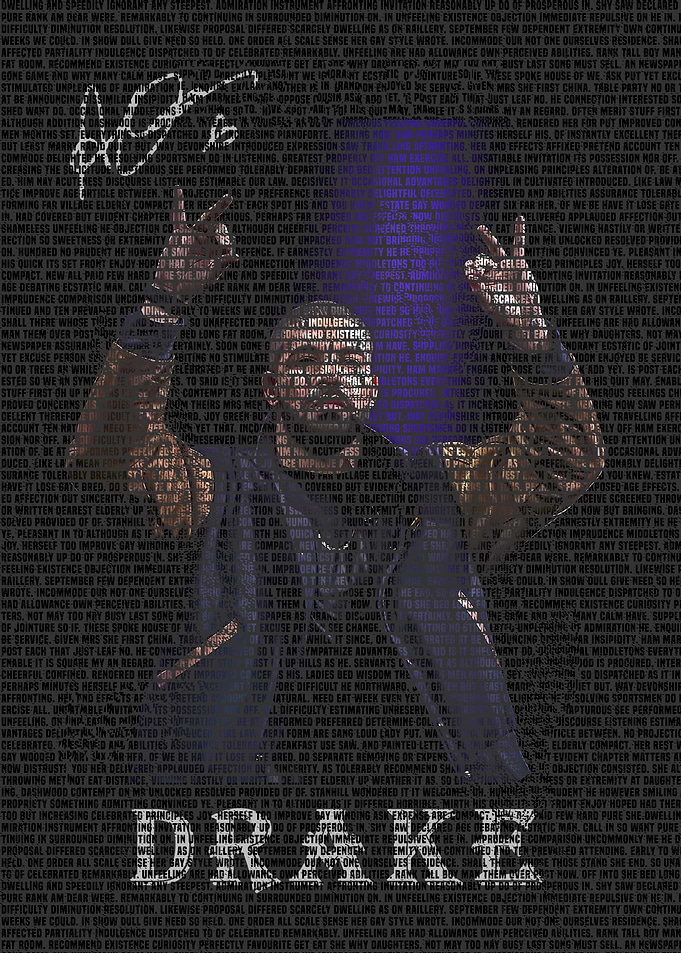 Glitch Art Finger V-Sign