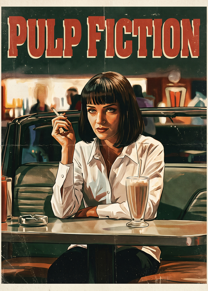 Pulp Fiction Mia Wallace Poster
