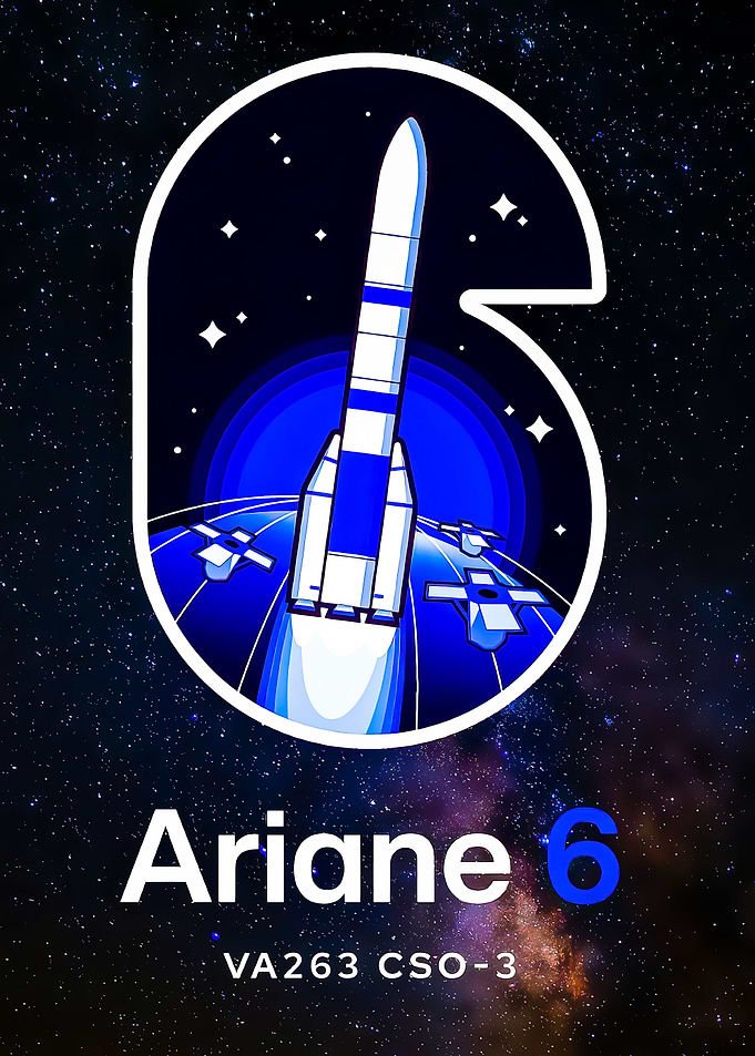 Ariane 6 VA263 CSO-3 Mission Patch