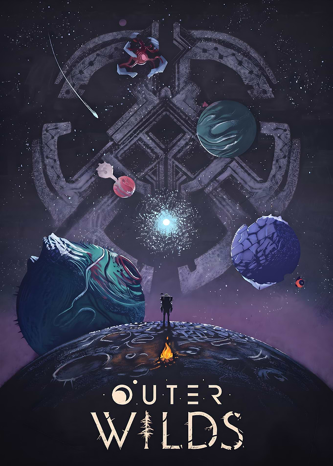 Outer Wilds Space Exploration Poster