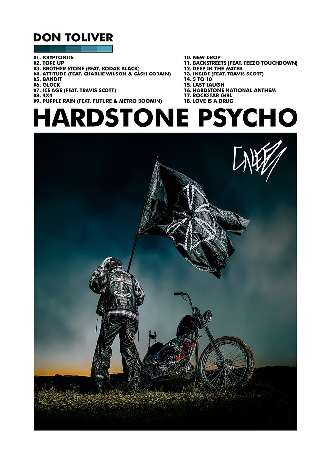 Don Toliver Hardstone Psycho Album Poster