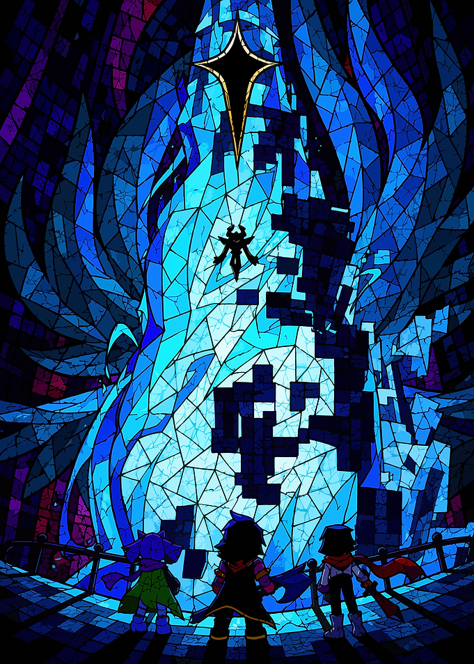 Deltarune Stained Glass Fan Art