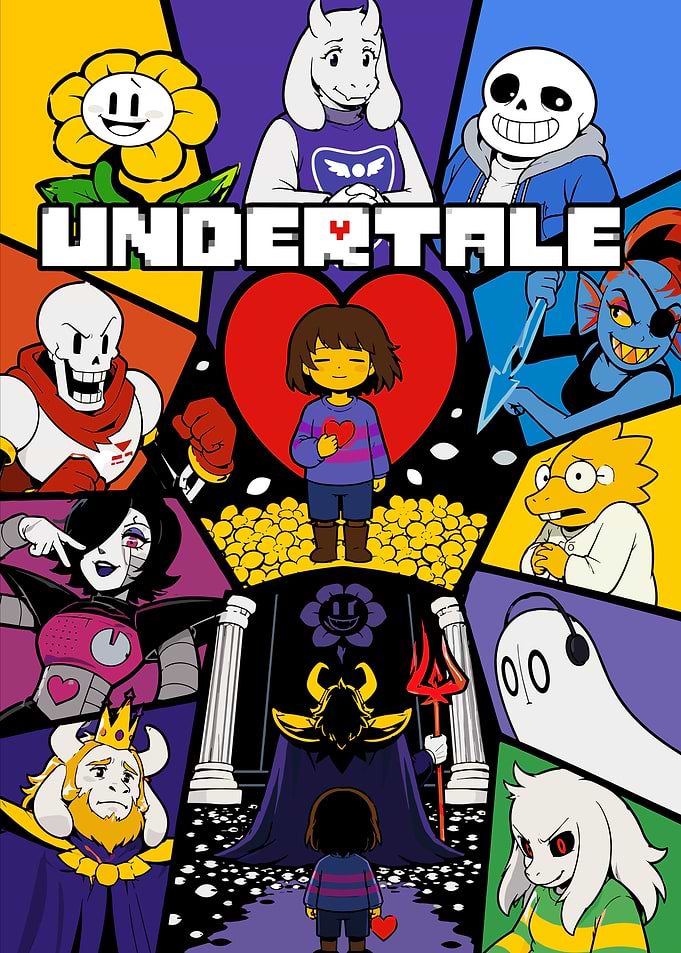 Undertale Character Collage Poster