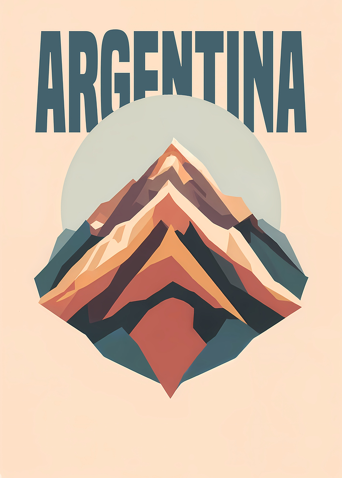 Andes Minimal Travel Icon