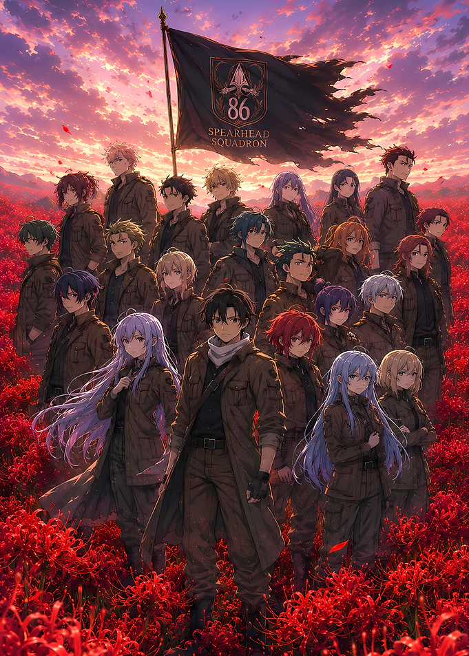 86 Eighty-Six Spearhead Squadron Group Portrait