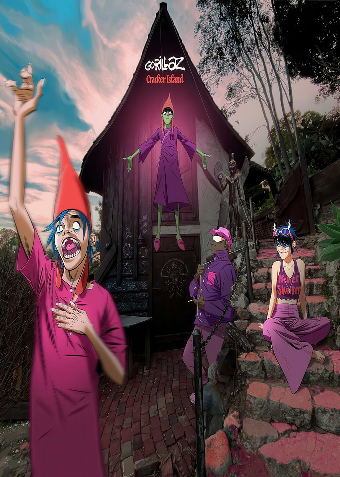 Gorillaz Cracker Island Album Art