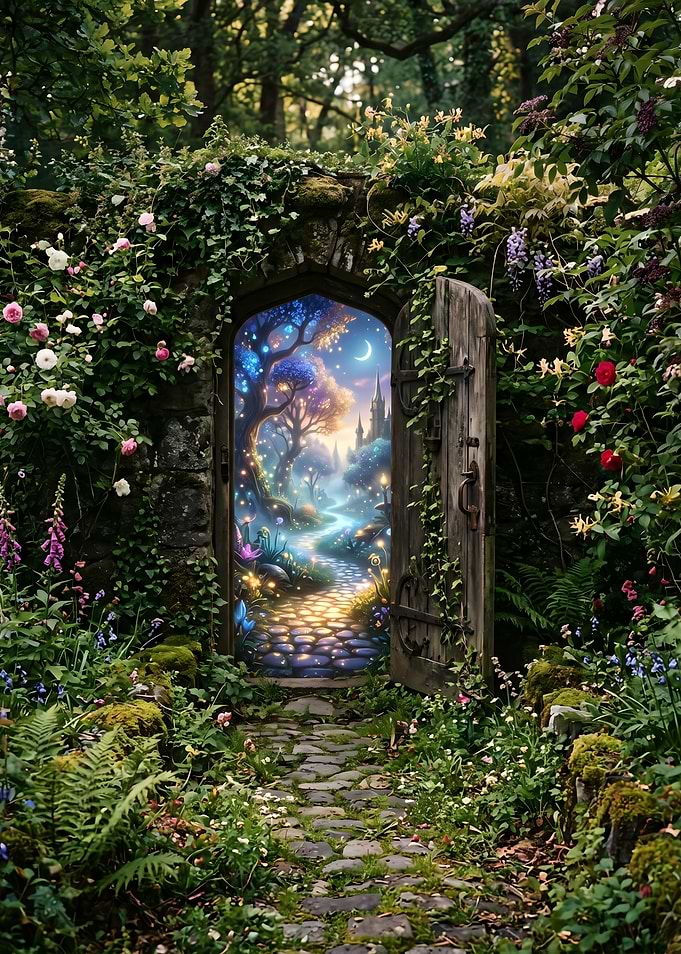 Magical Garden Portal to Fantasy World