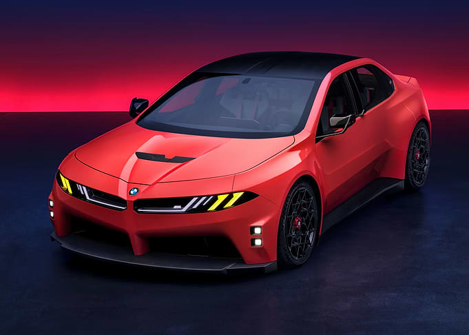 Futuristic Red BMW Concept Car
