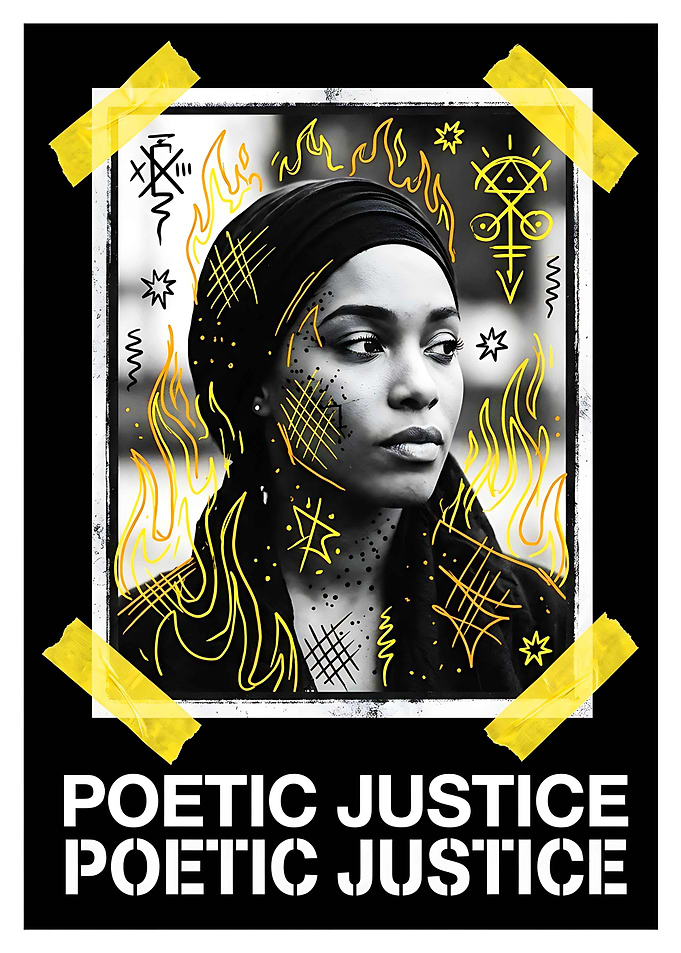 Poetic Justice Portrait Poster