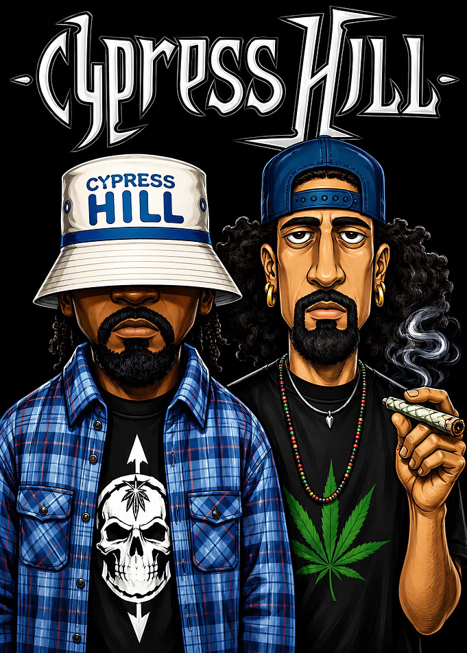 Cypress Hill Hip Hop Duo Illustration