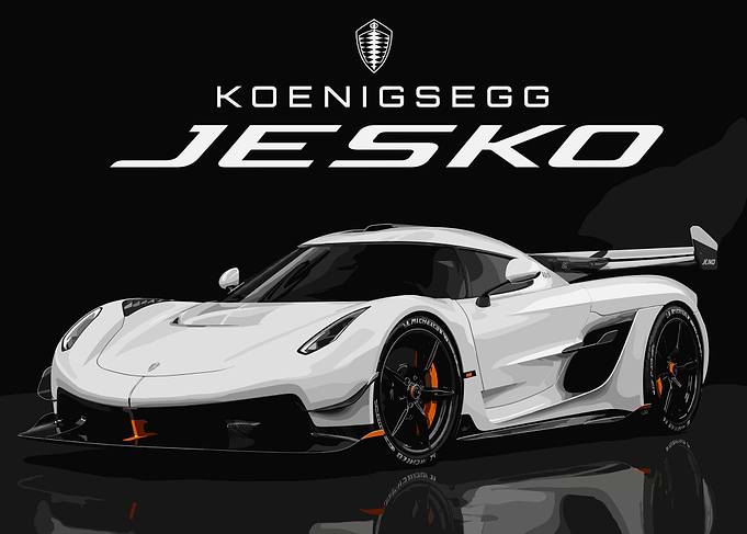 Koenigsegg Jesko Hypercar Poster