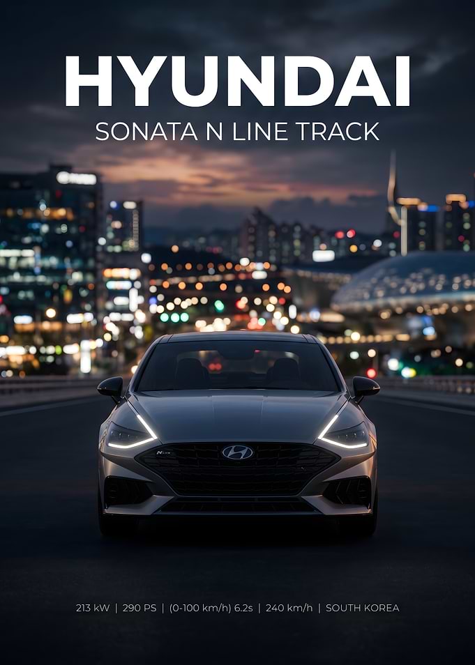 Hyundai Sonata N Line Track Poster