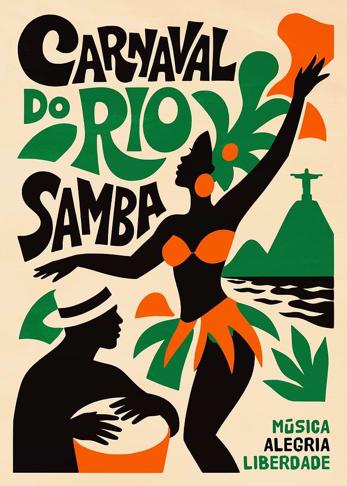 Rio Carnival Samba Poster