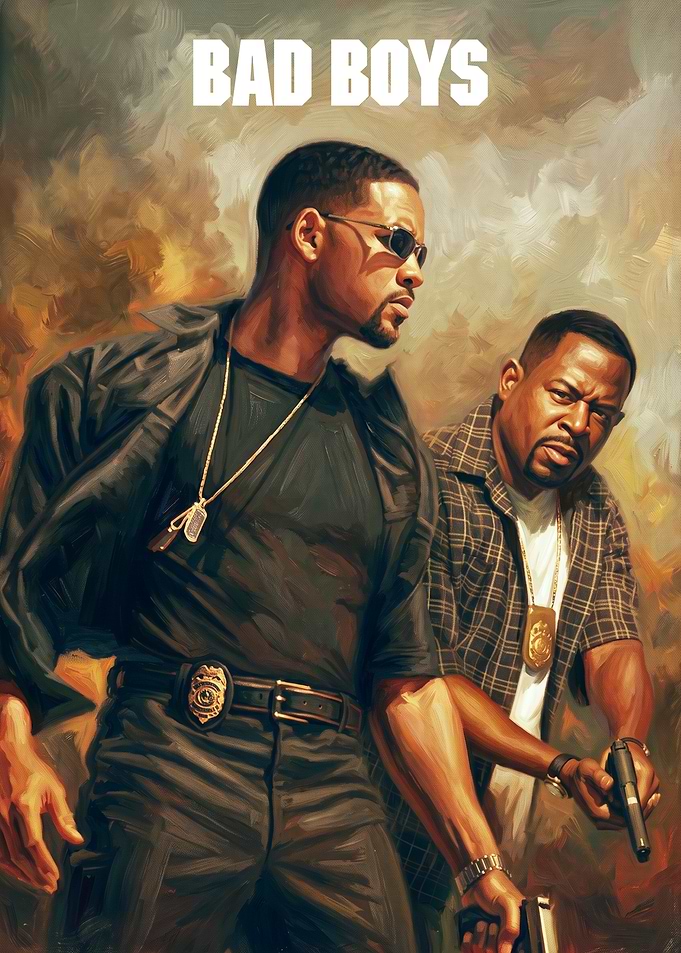 Bad Boys Movie Poster Art