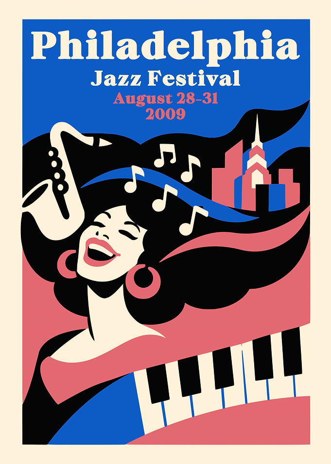 Philadelphia Jazz Festival 2009 Poster