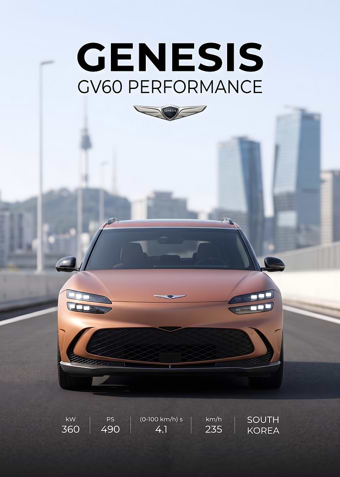 Genesis GV60 Performance Car Advertisement