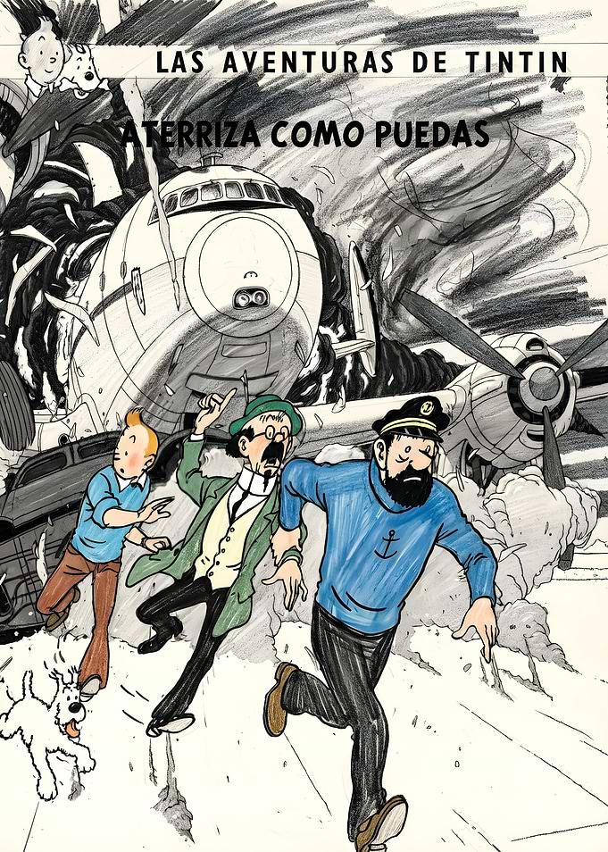 The Adventures of Tintin Airplane Crash
