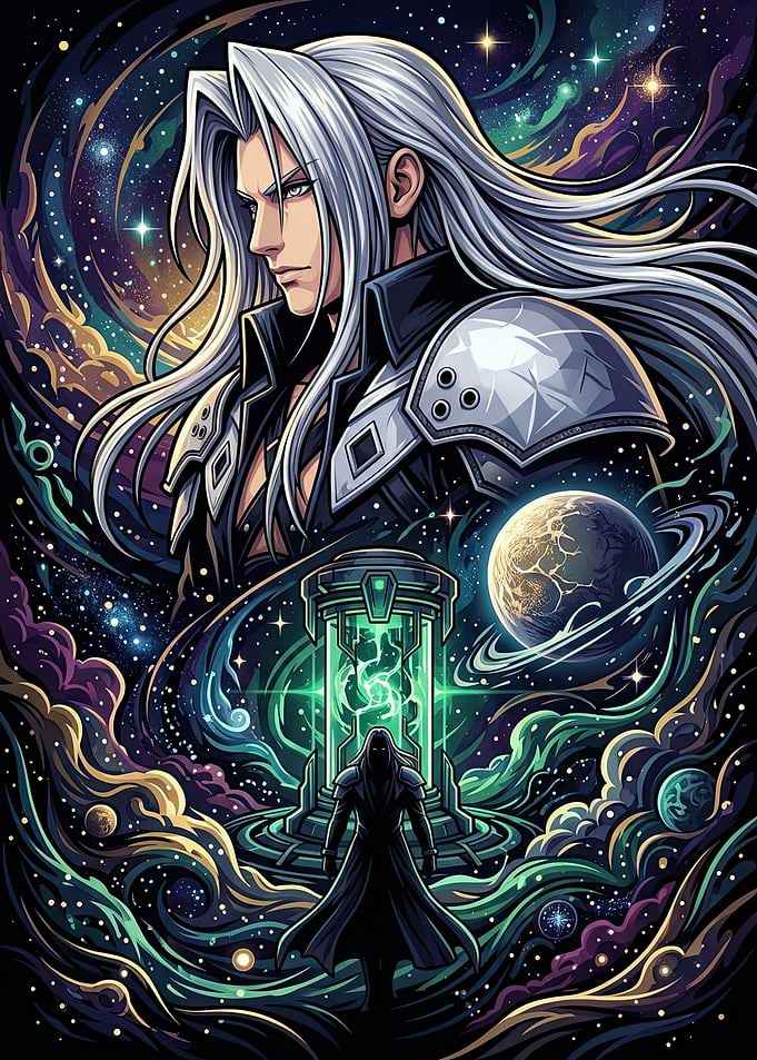 Sephiroth Cosmic Final Fantasy Art
