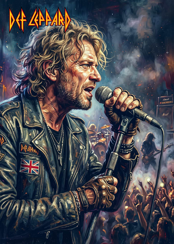 Def Leppard Lead Singer Concert Poster