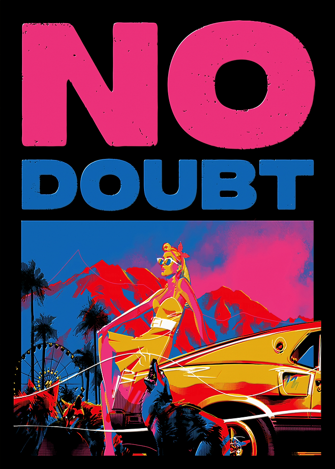 No Doubt Retro Pop Art Poster