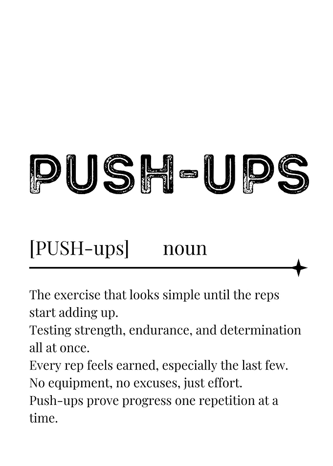 Push-ups Definition
