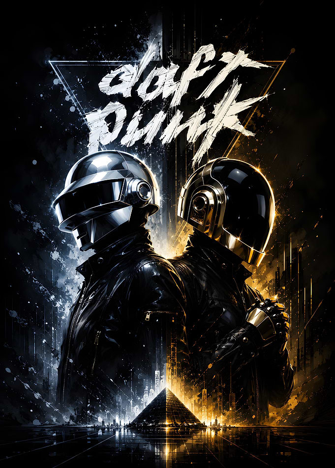 Daft Punk Iconic Duo Poster