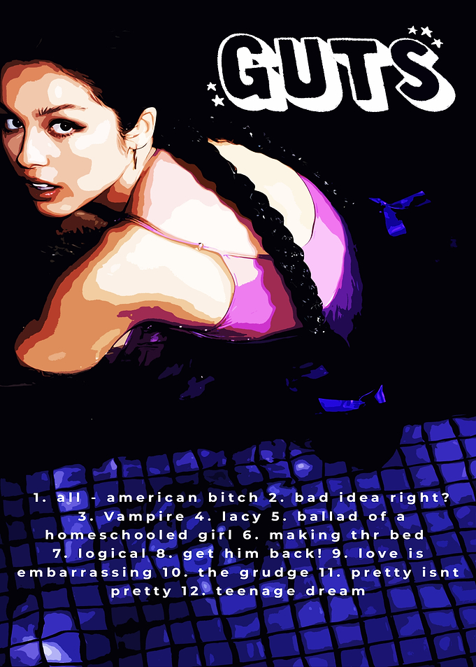 Olivia Rodrigo GUTS Album Poster