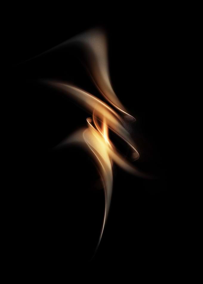 Abstract Golden Light Swirl
