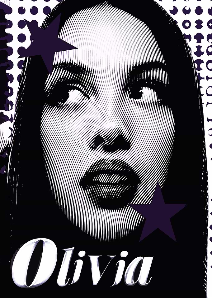 Olivia Rodrigo Pop Art Portrait