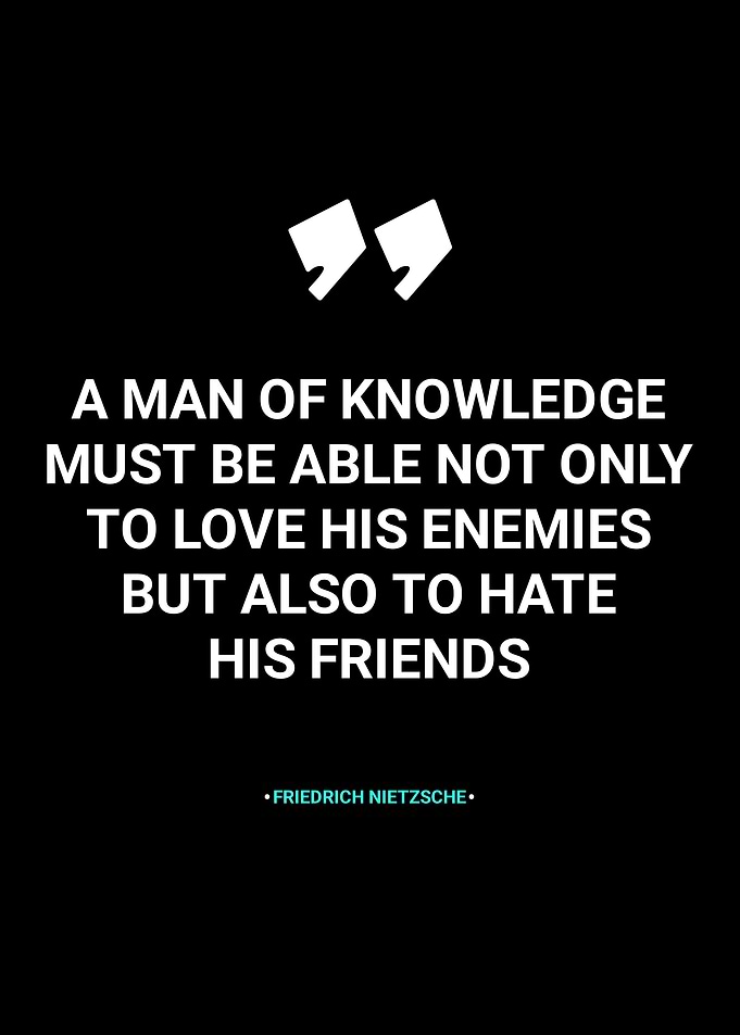 Friedrich Nietzsche Quote Text Art