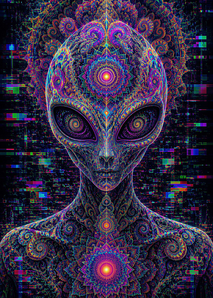 Psychedelic Fractal Alien
