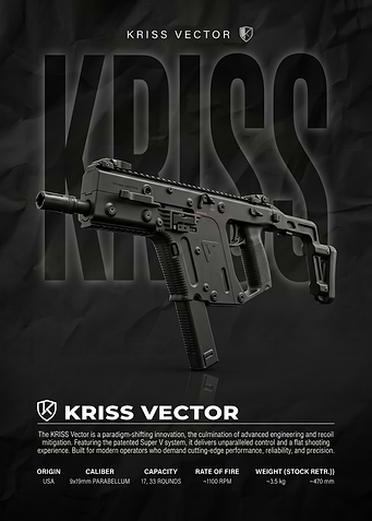 Kriss Vector Submachine Gun Promotional Poster