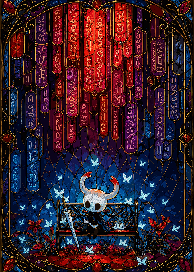 Hollow Knight Stained Glass Art