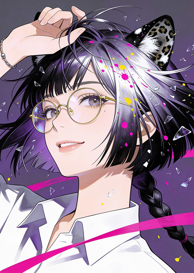 Anime Girl with Leopard Ears