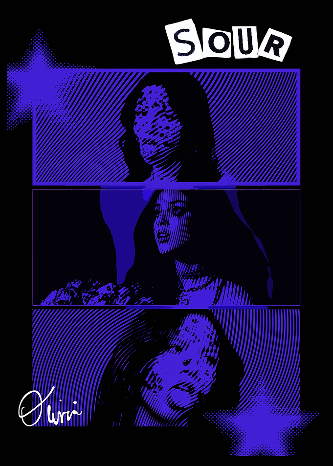 Olivia Rodrigo SOUR Album Art Poster
