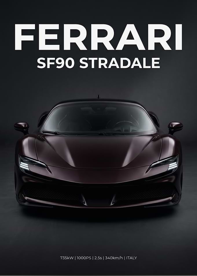 Ferrari SF90 Stradale Studio Portrait