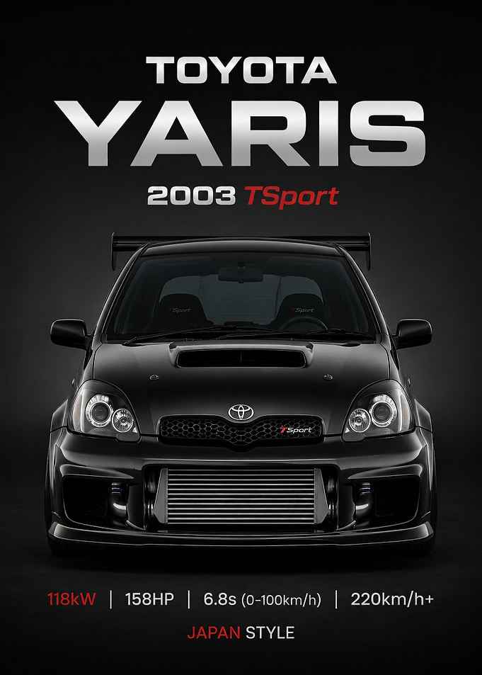2003 Toyota Yaris TSport Poster