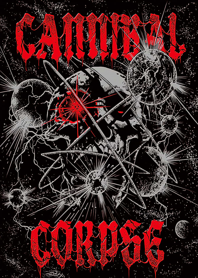 Cannibal Corpse Space Skull Graphic