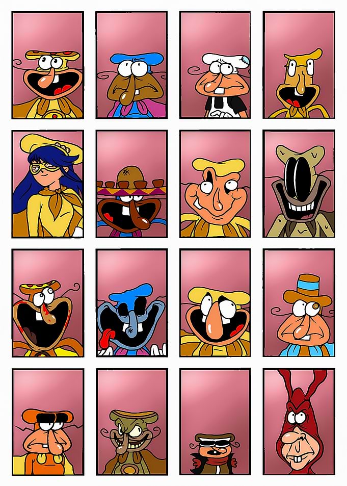 Pizza Tower Character Grid