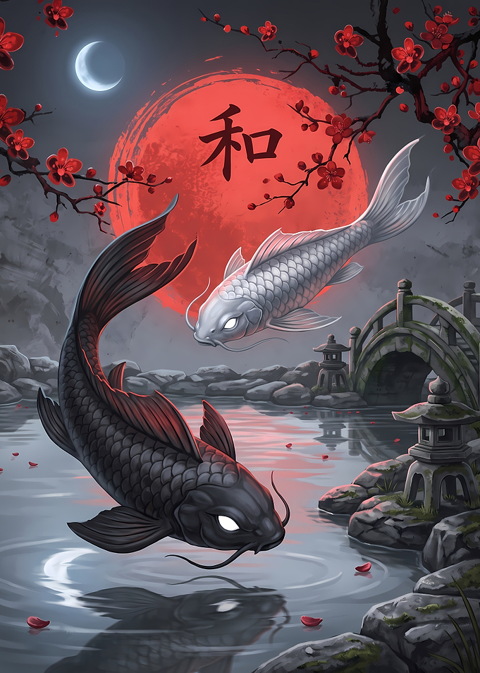 Yin Yang Koi Fish Garden