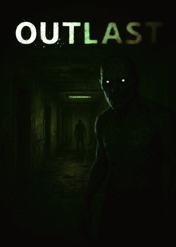 Outlast Horror Game Poster