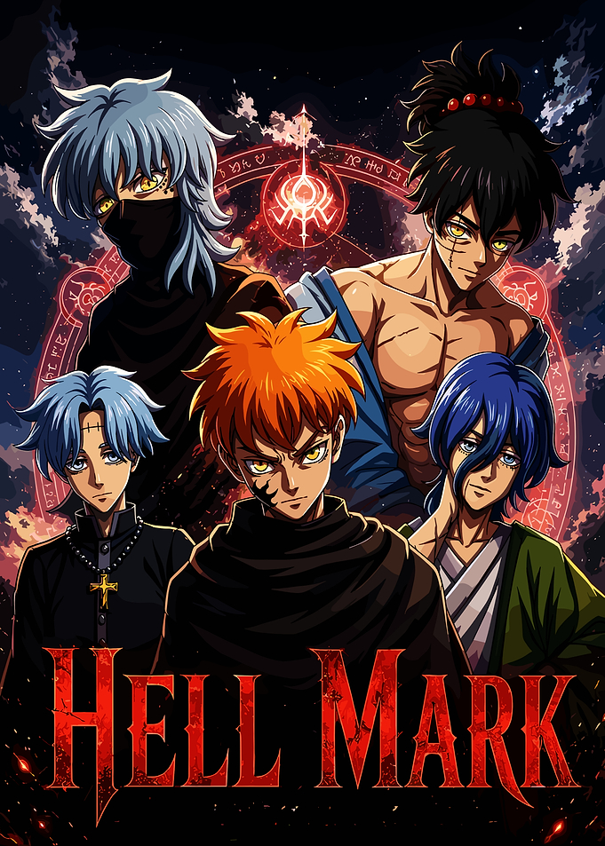 Hell Mark Anime Character Poster